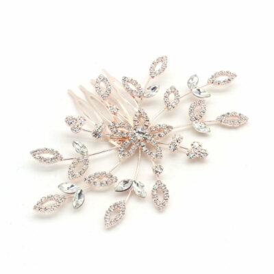 FashionFantasia Wholesale Head Pieces Head Hair Hair Combs HM300119 HP00621 RoseGold Clear 2