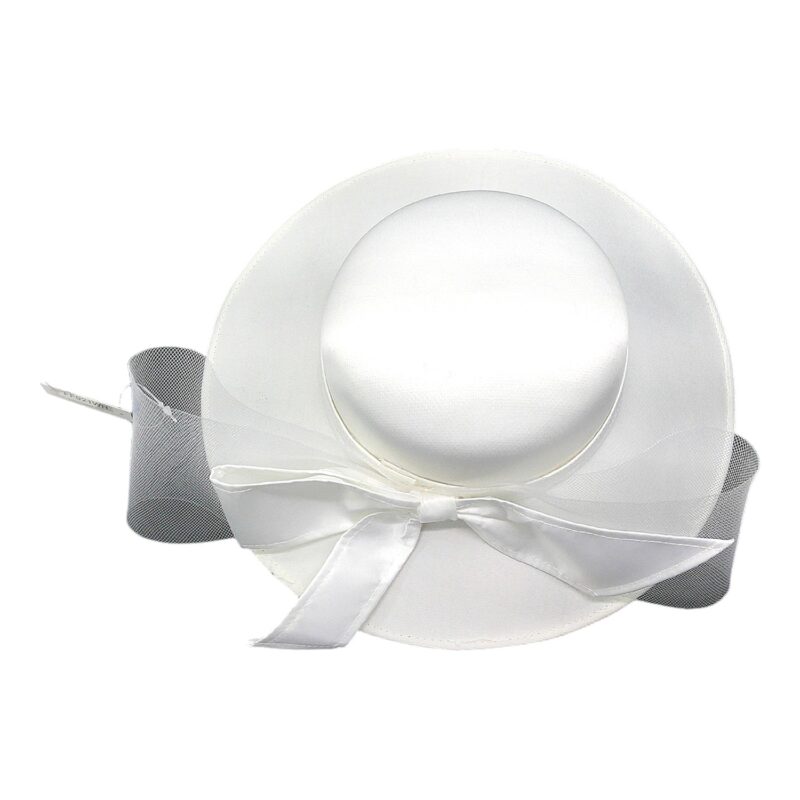 Oversized Bow Organza Fascinator Millinery Hat