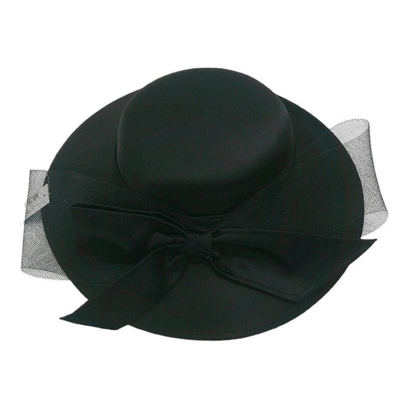 Oversized Bow Organza Fascinator Millinery Hat