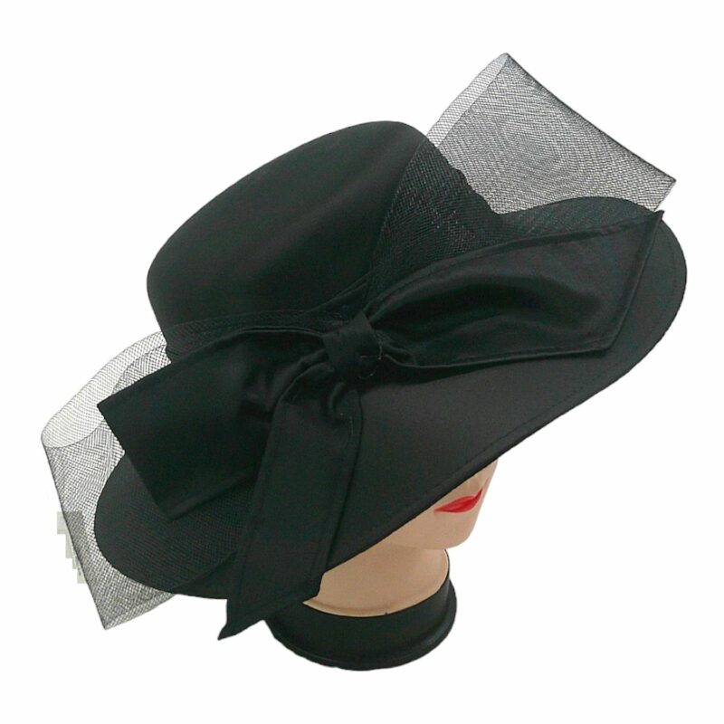 Oversized Bow Organza Fascinator Millinery Hat