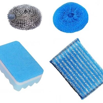 Kitchen Dish Brush Scrub Sponge Set 4pcs