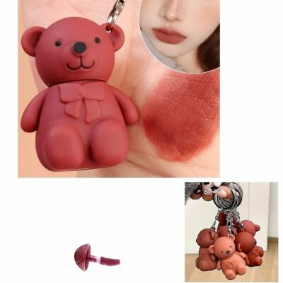 24pk Teddy Bear Key Chain Lip Gloss