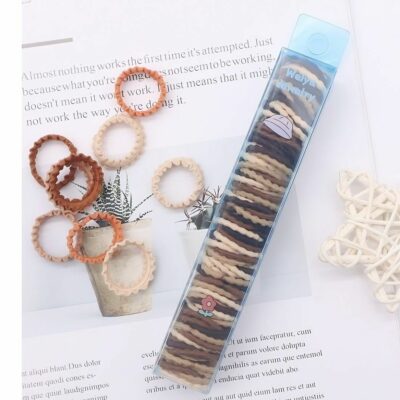 24pk Each Case Hair Tie Bulk Set Display Set