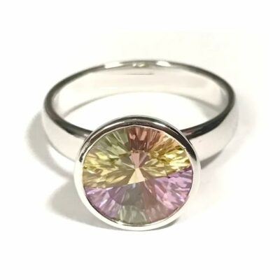 12pk Bold Shimmering Stainless Steel Ring Set