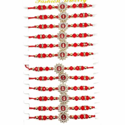12pk Virgen de Guadalupe Red String Knot Bracelet