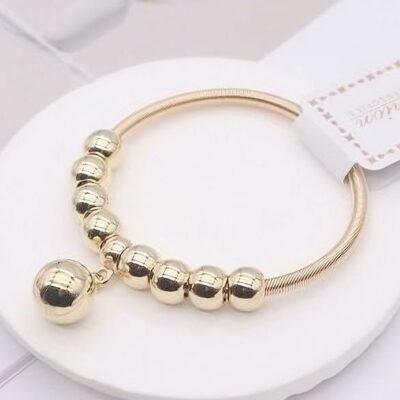12pk Shiny Ball Stackable Bangle Bracelet