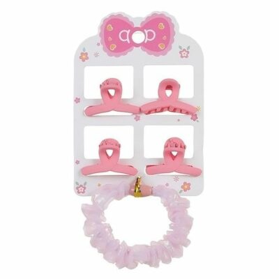 12pk Kids Hair Tie Jaw Clip Set
