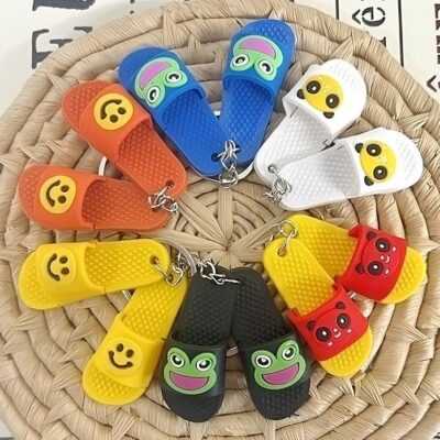 12pk Flip Flop Key Chain Handbag Charm