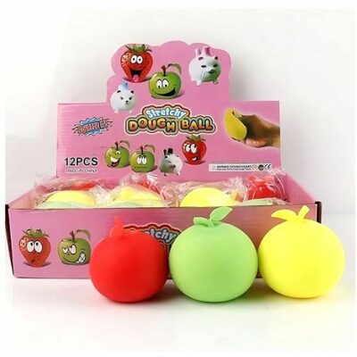 12pk Apple Stretchy Dough Squishy Fidget Ball