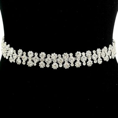 Daisy Flower Cloud Bridal Sash Belt