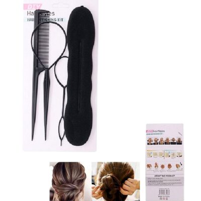 12pk Hair Curler Styling Tool Set Pulling Needles Braid