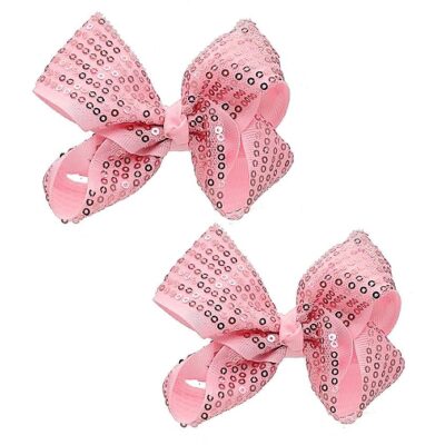 12pk Sparkling Chip in Bow Hair Clip