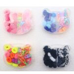 AHR2069-Enhanced-SR 12pk Teddy Bear Case Hair Clip Tie Set Box