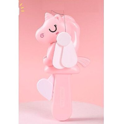 24pk Cute Unicorn Handheld Manual Fan