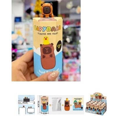 12pk Capybara Figures Cellphone Monitor Deco
