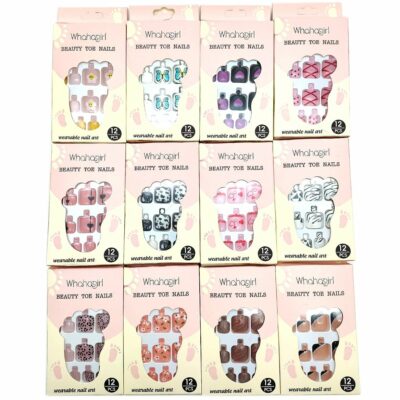 Mixed Design Press-On Nail Art
