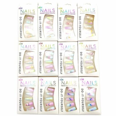 Pastel Floral Press-On Nails - 12 Pack