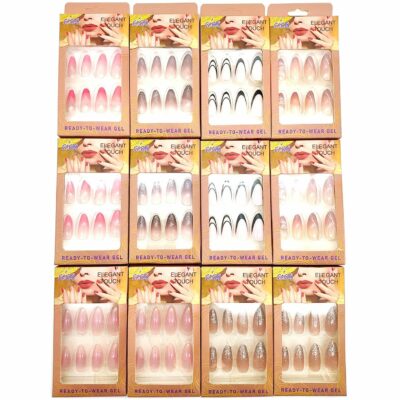 Elegant Touch Press On Art Nails 12 Pack
