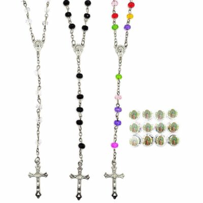 Religious Rosary Bracelet with Crucifix and Virges