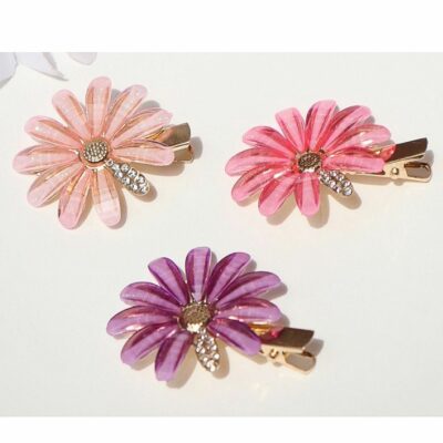 Rhinestone Flower Hair Clip