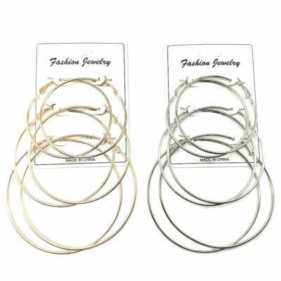 Multi Size Big Hoop Earrings