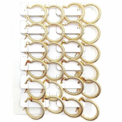 Gold Textured Mini Hoop Earrings