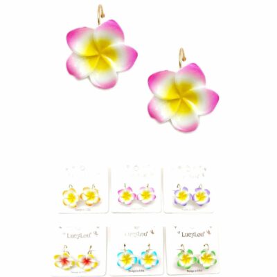 Plumeria Stud Earrings