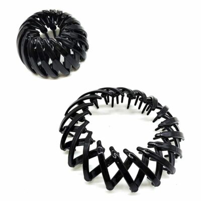 Black Bird Nest Hair Bun Scrunchies and Ties