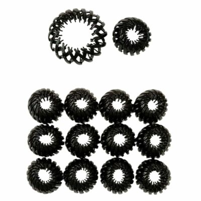Black Bird Nest Hair Bun Scrunchies and Ties