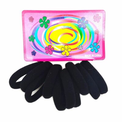 5cm Black Hair Tie Scrunchies Hair Ties Band