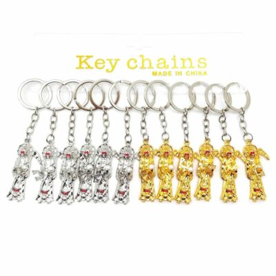 Santa Muerte Keyring Bag Charm Keychain