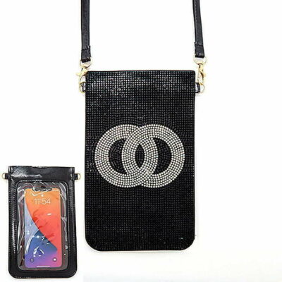 Iphone Rhinestone Touch Pouch Bag Linked Circle