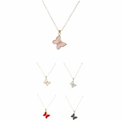 Butterfly Pendant Chain Necklace