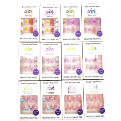 Fashion Design Press On Toenails Set