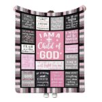 GOD Bible Cross Pray Faith Religious Cozy Fluffy Blanket