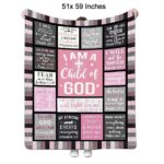 GOD Bible Cross Pray Faith Religious Cozy Fluffy Blanket