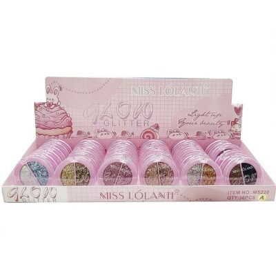 36pk Shiny Sequin Face Body Glow Glitter Powder