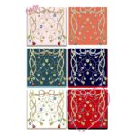 12pk Silky Harness Chain Floral Tassel Scarf Bandana