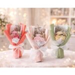 FA010 Mini Soap Flower Bouquet Valentine Mix Rose Flower