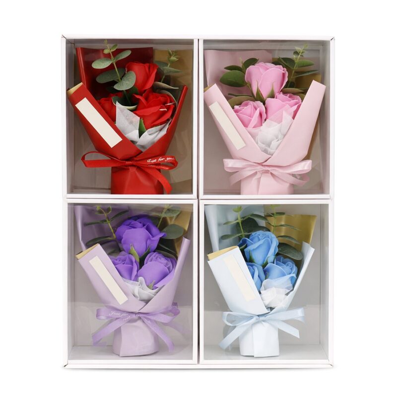 4pk Artificial Rose Bouquet – Valentine Mothers Day 10