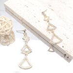 AER1821 12pk Geometric Triangle Bling Earrings