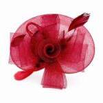FF805BD Mesh Flower Fascinator Kentucky Derby Teaparty Tulle Elegant Chic