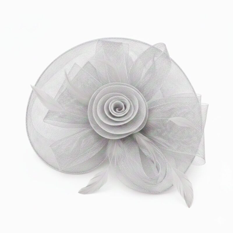 Mesh Flower Fascinator Kentucky Derby Teaparty Tulle Elegant Chic