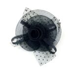Mesh Flower Fascinator Kentucky Derby Teaparty Tulle Polka Dot Chic