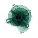 Mesh Flower Fascinator Kentucky Derby Teaparty Tulle Polka Dot Chic