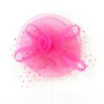 Mesh Flower Fascinator Kentucky Derby Teaparty Tulle Polka Dot Chic