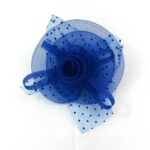 Mesh Flower Fascinator Kentucky Derby Teaparty Tulle Polka Dot Chic