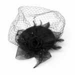 Mesh Flower Fascinator Kentucky Derby Teaparty Tulle Veil Chic