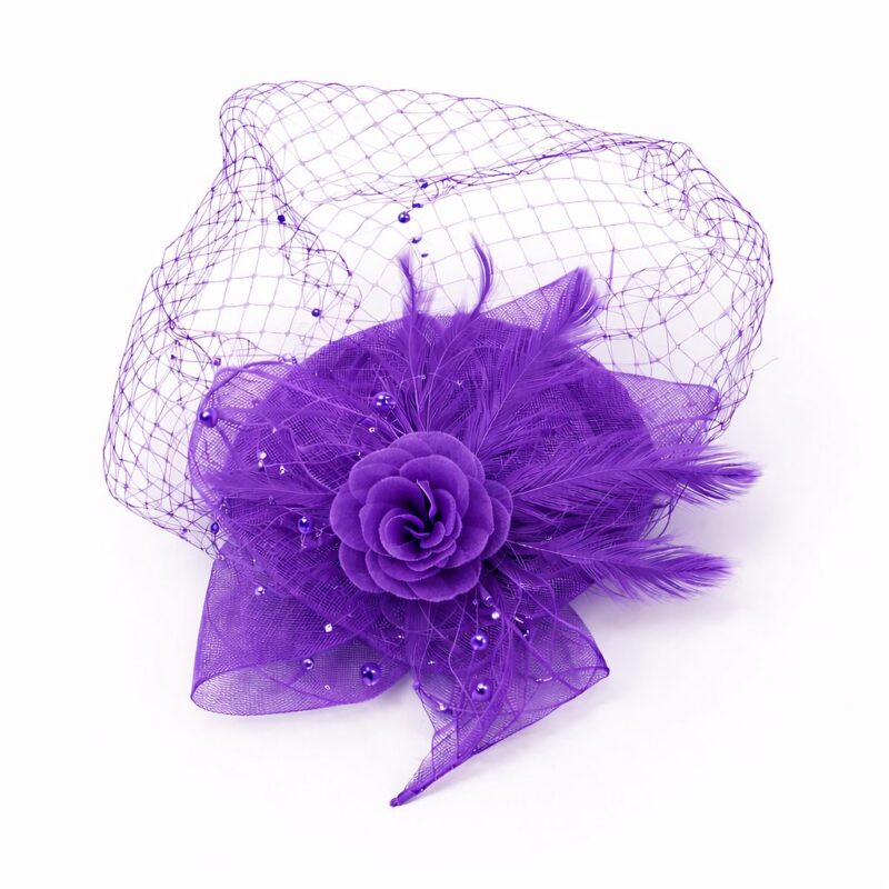 Mesh Flower Fascinator Kentucky Derby Teaparty Tulle Veil Chic