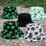 FHH-02-02 12pk Reversible Leaf Print Bucket Hat Assorted Colors
